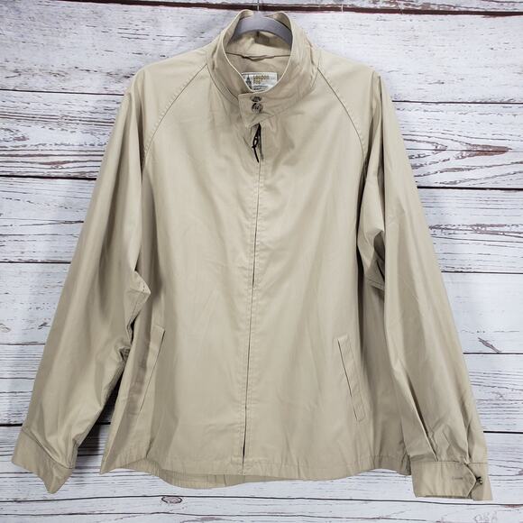 London Fog Weatherwear of Distinction Beige Zip Jacket Size 46 Ex-Long - Picture 2 of 12